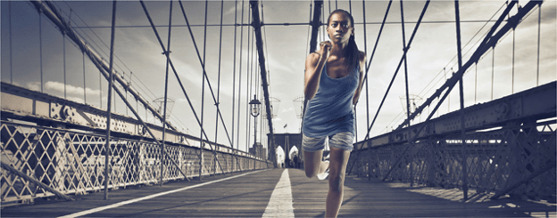 Women running